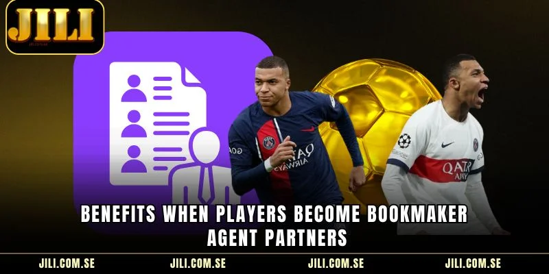 Benefits when players become bookmaker agent partners